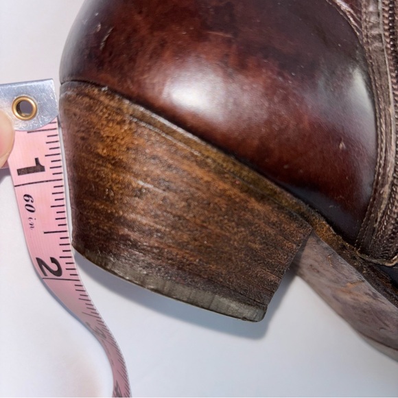 Salvatore Ferragamo KNEE HIGH Leather Boots Side Zip Brown Size 9 Made In Italy - Picture 5 of 16